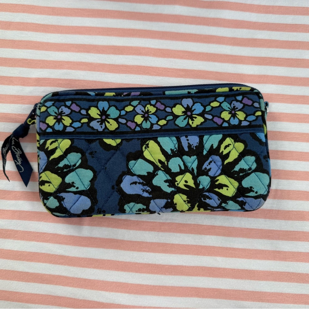 Vera Bradley Blue Floral Clutch